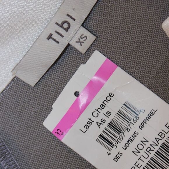 NEW Tibi Mini Dress Women's XS Green Purple Striped Short Sleeve Shirt Dress - Picture 16 of 16